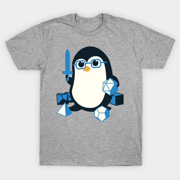 Cute Nerdy Penguin Baby T-Shirt by natural20kids